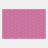 Feuille De Papier Cadeau Pretty Mint Pink Gold Eyelashes Birthday (Devant 3)