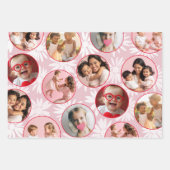 Feuille De Papier Cadeau Pretty Pink & Red Photo & Daisy Pattern (Devant 3)