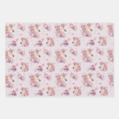 Feuille De Papier Cadeau Pretty Ponies and Petals Horse Wrapping Paper (Devant 2)
