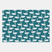 Feuille De Papier Cadeau Pretty Swan Pattern (Devant 3)