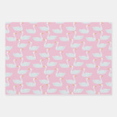 Feuille De Papier Cadeau Pretty Swan Pattern (Devant)