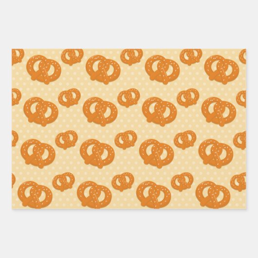 Feuille De Papier Cadeau Pretzels (Devant)