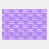 Feuille De Papier Cadeau Princess Name & Princess Crowns (Devant)