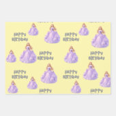 Feuille De Papier Cadeau  Princesse  (Devant 3)