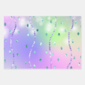 Feuille De Papier Cadeau Princesse Parties scintillant (Devant 2)