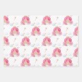 Feuille De Papier Cadeau Princesse rose (Devant 3)