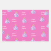 Feuille De Papier Cadeau Princesse Violette (Devant 3)