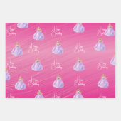 Feuille De Papier Cadeau Princesse Violette (Devant)