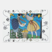 Feuille De Papier Cadeau Printemps, Été, Automne Art Déco Beauté Mode (Devant 2)