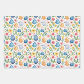 Feuille De Papier Cadeau Printemps Floraison Pâques 3 (Devant)