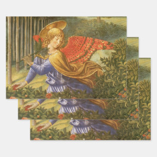 Feuille De Papier Cadeau Procession des Mages Ange par Benozzo Gozzoli