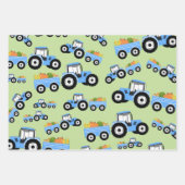 Feuille De Papier Cadeau Production de Camion Blue Tracteur (Devant 3)