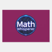 Feuille De Papier Cadeau Prof de maths chuchoteur de maths (Devant 3)