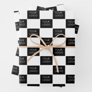 Feuille De Papier Cadeau Promo du logo de l'entreprise professionnelle mode