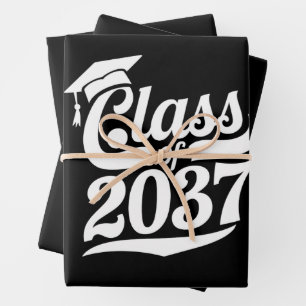 Feuille De Papier Cadeau Promotion 2037 Grandis Avec Moi Diplômé Fier