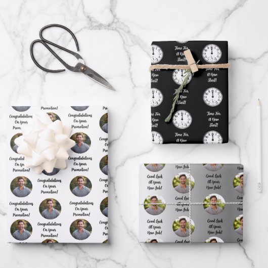 Feuille De Papier Cadeau Promotion Congratulations Custom Message Gift (Recto)