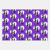 Feuille De Papier Cadeau Proposition cardiaque Collection Silhouette (Devant 2)