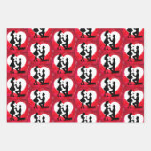 Feuille De Papier Cadeau Proposition cardiaque Collection Silhouette (Devant)