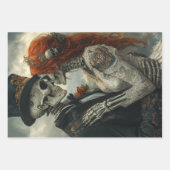 Feuille De Papier Cadeau Proposition de squelette gothique, Mariage, Lune d (Devant 2)