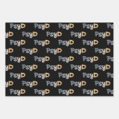 Feuille De Papier Cadeau Psychologue PsyD (Devant)