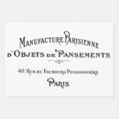 Feuille De Papier Cadeau Publicité Vintage romantique (Devant 3)