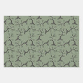 Feuille De Papier Cadeau Puissant comme le chêne Éffrayant tiré à la main (Devant 2)