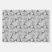 Feuille De Papier Cadeau Puissant comme le chêne Éffrayant tiré à la main (Devant 3)