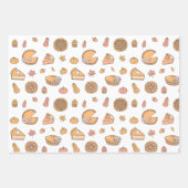 Feuille De Papier Cadeau Pumpkin Pie Wrapping Paper Sheets (Devant 2)