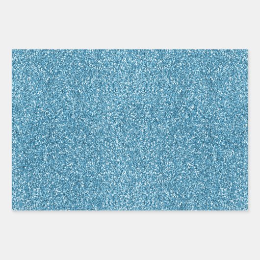 Feuille De Papier Cadeau Purple Aqua Gold Sparkle Unicorn (Devant 3)