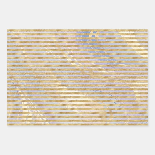 Feuille De Papier Cadeau Purple Blanc Or Arbre de Noël Glitz (Devant 2)