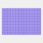 Feuille De Papier Cadeau Purple Blue Plaid Classic Pattern Bright (Devant 3)