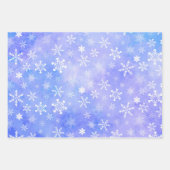 FEUILLE DE PAPIER CADEAU PURPLE BLUE ROSE VACANCES HIVER OBJETS (Devant 3)