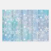 FEUILLE DE PAPIER CADEAU PURPLE BLUE ROSE VACANCES HIVER OBJETS (Devant)