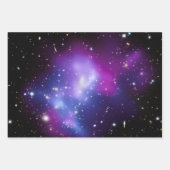 Feuille De Papier Cadeau Purple Celestial Photo Galaxy Cluster MACS J0717 (Devant)