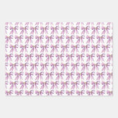 Feuille De Papier Cadeau Purple Coquette Bow (Devant)