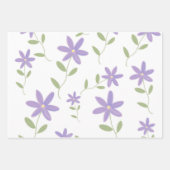 Feuille De Papier Cadeau Purple daisies (Devant 3)