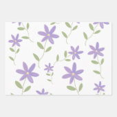 Feuille De Papier Cadeau Purple daisies (Devant 2)