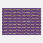 Feuille De Papier Cadeau Purple et or (Devant)