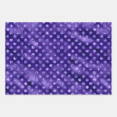 Feuille De Papier Cadeau Purple Glam Glitter Sparkle Patterns (Devant 3)