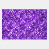 Feuille De Papier Cadeau Purple Glam Glitter Sparkle Patterns (Devant 3)