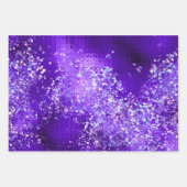 Feuille De Papier Cadeau Purple Glam Glitter Sparkle Patterns (Devant 2)