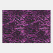 Feuille De Papier Cadeau Purple Glitz Zebra Print (Devant)