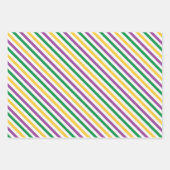 FEUILLE DE PAPIER CADEAU PURPLE ORANGE JAUNE GARS MARDI THÈME (Devant 2)