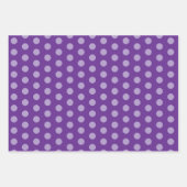Feuille De Papier Cadeau Purple Polka Dots  (Devant 3)
