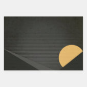 Feuille De Papier Cadeau Pyramide Lune Abstraite géométrique Chic moderne 3 (Devant 3)