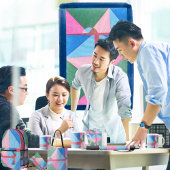 Feuille De Papier Cadeau Quadrants 