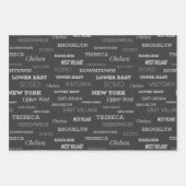 Feuille De Papier Cadeau Quartiers de New York (Devant 3)