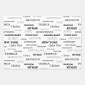 Feuille De Papier Cadeau Quartiers de New York (Devant)