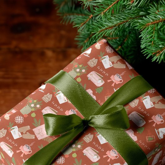 Feuille De Papier Cadeau Quelques-unes de mes choses de Noël préférées