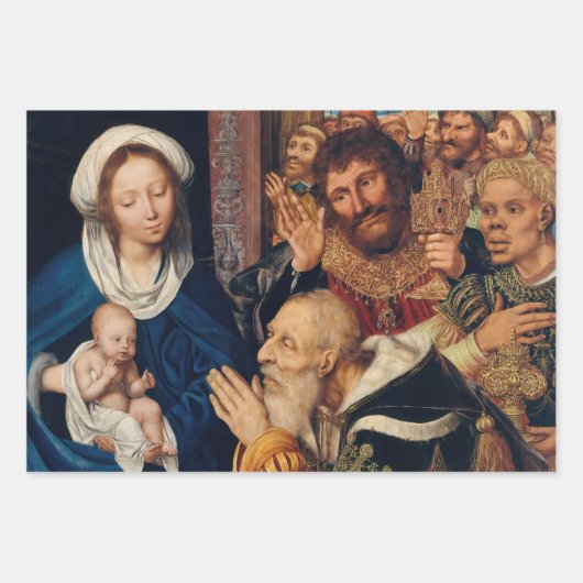 Feuille De Papier Cadeau Quentin Matsys - L'Adoration du Magi (Devant)